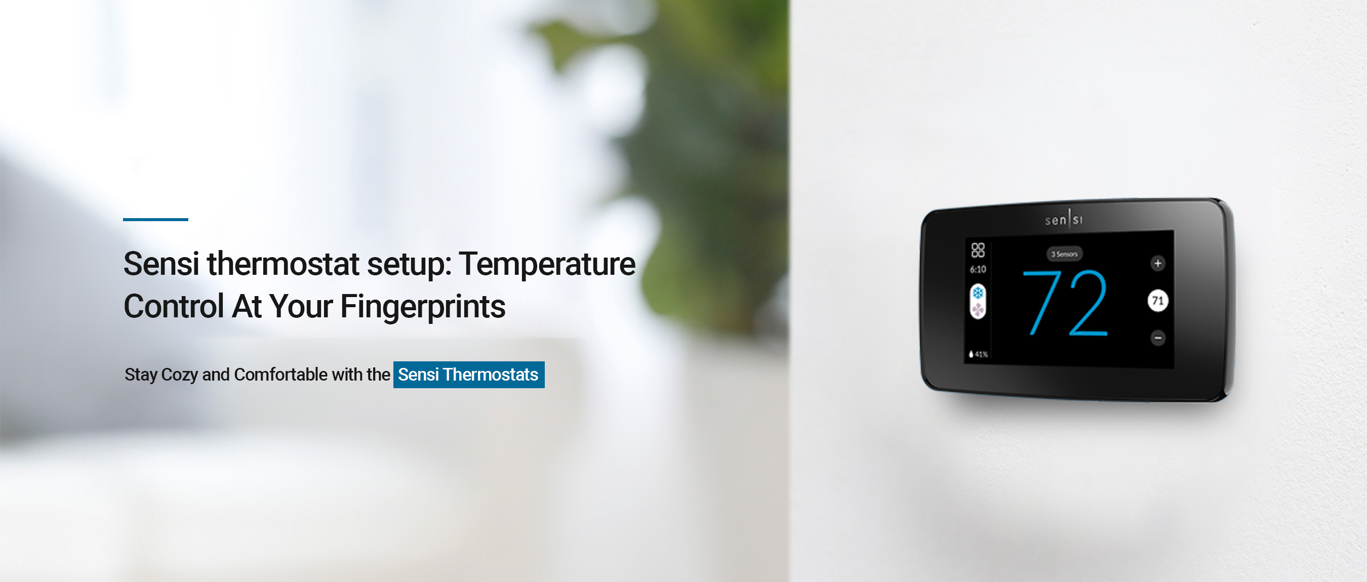 sensi thermostat banner