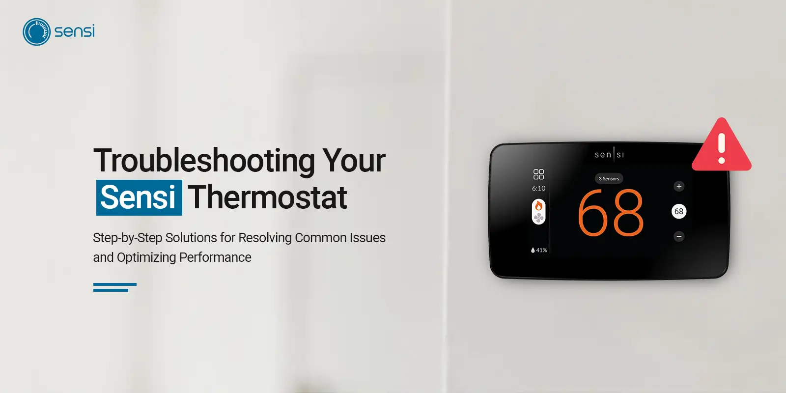 Troubleshooting Sensi Thermostat